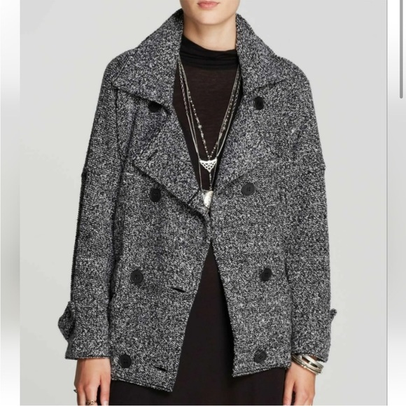 Free People Slouchy Sweater Moto Jacket - Picture 4 of 7